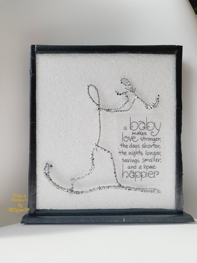 ECO handamde frame table / home decor Foam &amp; metal Unique &amp; Lightweight