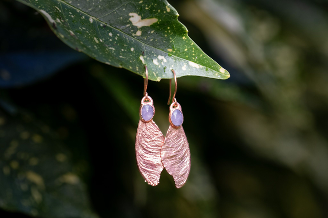 Boucles d’oreille Samares améthyste