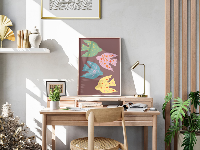 Dose de couleur - Oiseaux Affiche