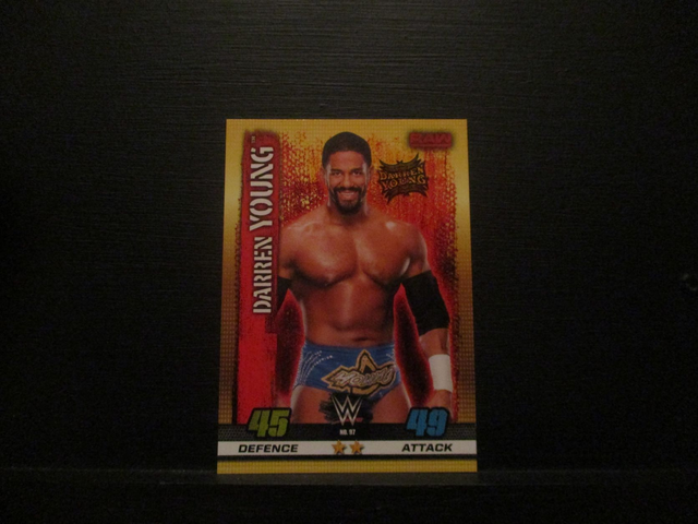 Darren Young - Raw Slam Attax 10th Edition Original Trading Card #97