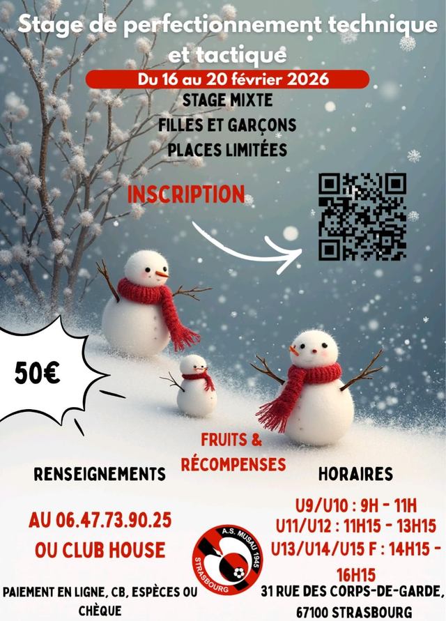 Stage perfectionnement de février 