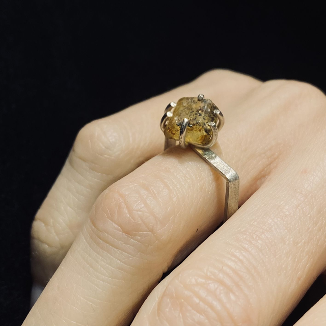 J649 ANELLO QUADRO APATITE MESSICANA mis.56.5