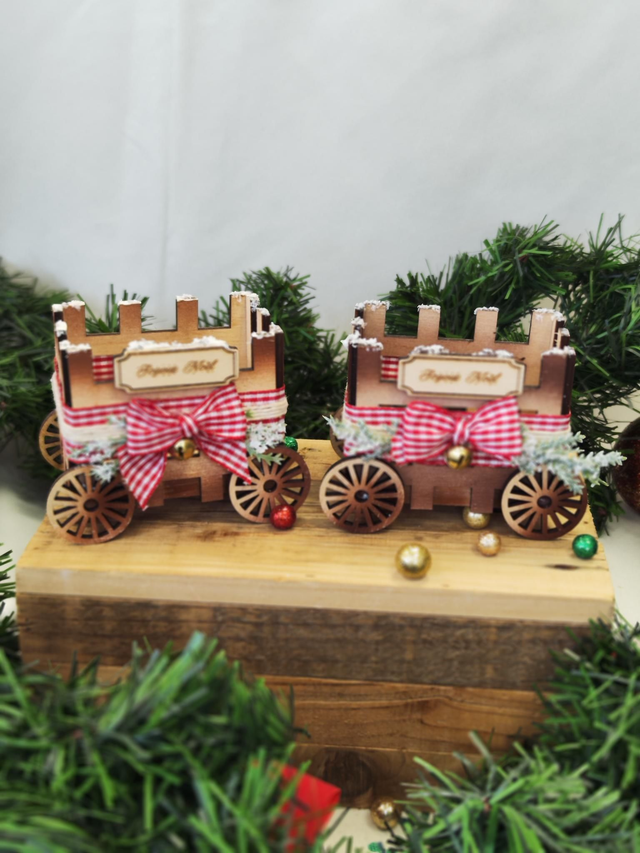 Mini Charette de Noël