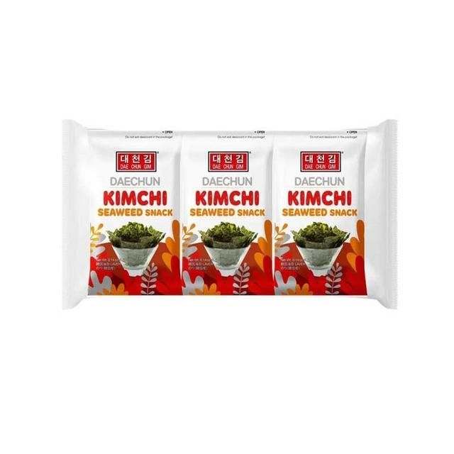 Daechun Seaweed Snack Kimchi Flavour 3pcks 12g