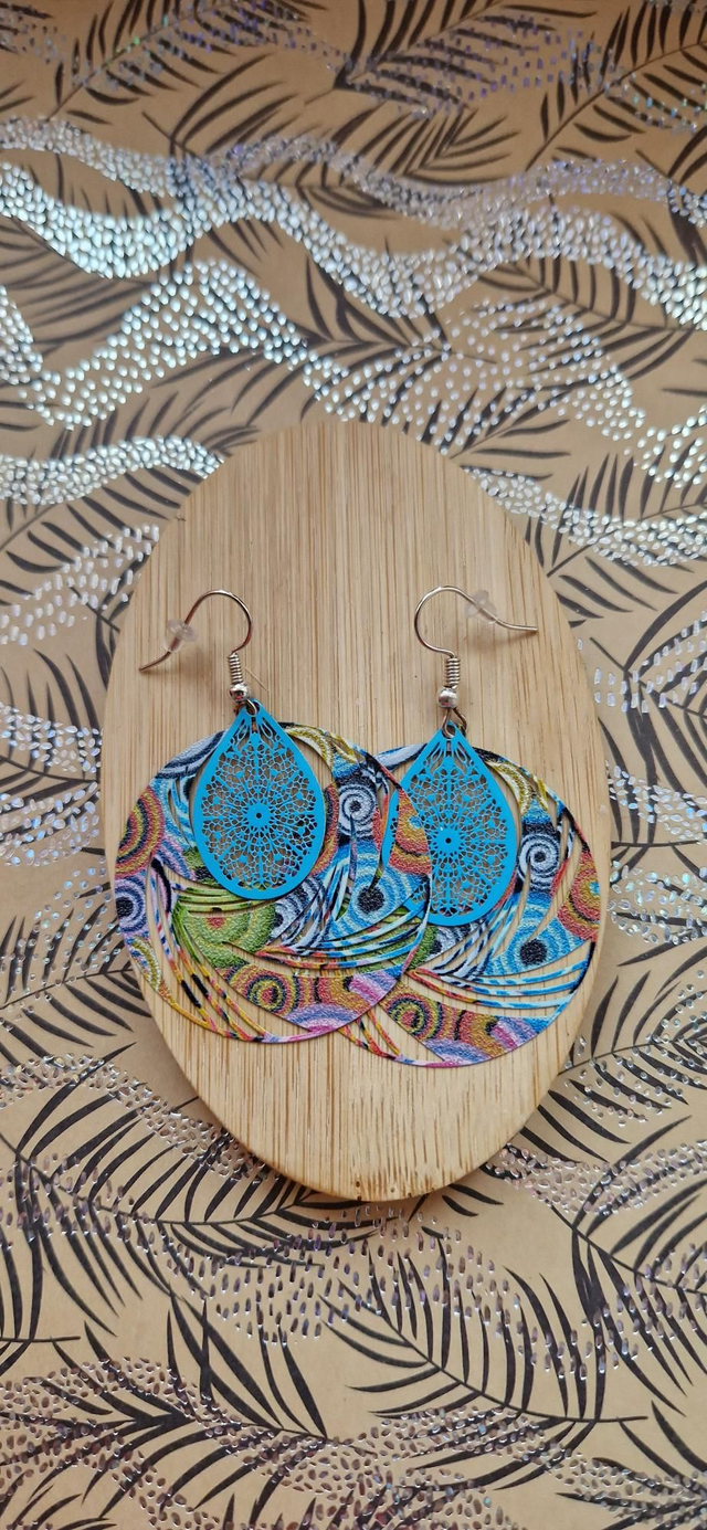 Boucles d'oreilles colorés 