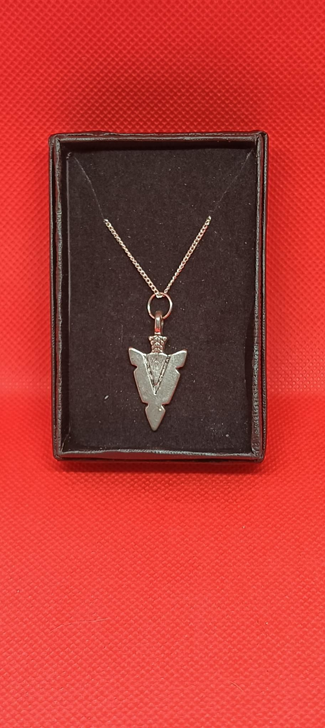 Tibetan Silver Arrow Head Pendant Necklace 