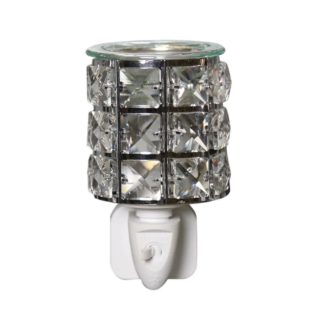 Metal and Crystal Aroma Plug-in Wax Melter 