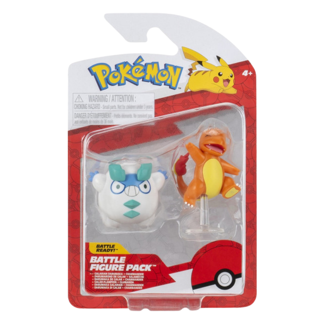  Pokémon Battle Figure Pack: Galarian Darumaka + Charmander