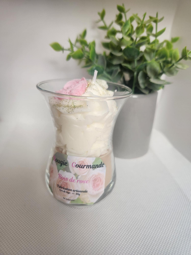 Bougie bois de rose  90g