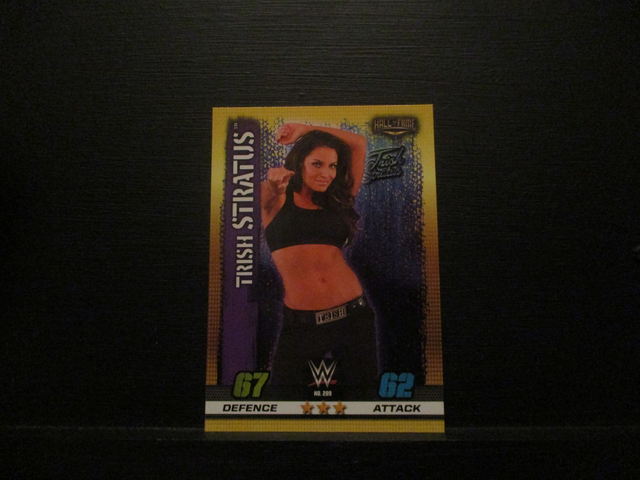 Trish Stratus - Hall Of Fame Slam Attax 10th Edition Original Trading Card #289