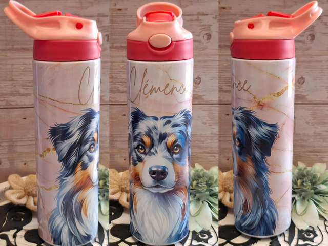 Gourde berger australien personnalisable 600Ml 