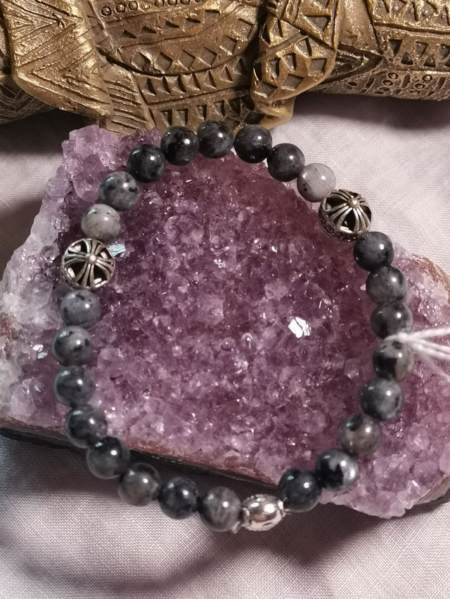 Bracelet labradorite avec inclusions