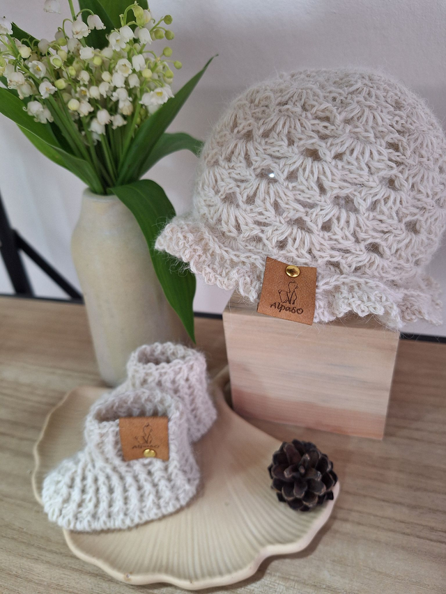 Chapeau bébé écru