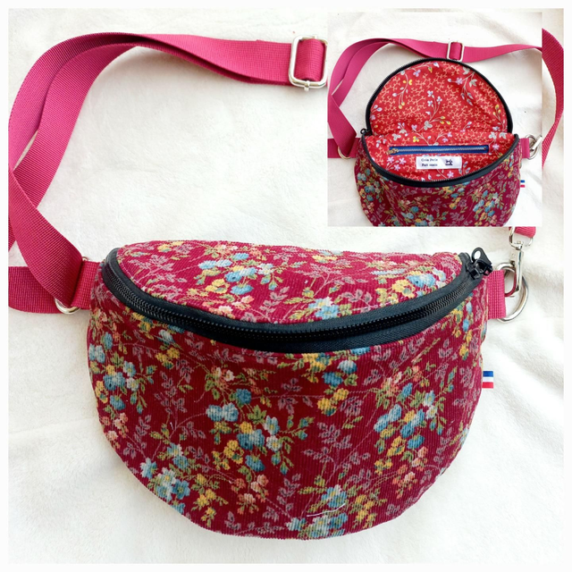 Sac banane fausse fourrure, velours côtelé ou sherpa mouton fait main