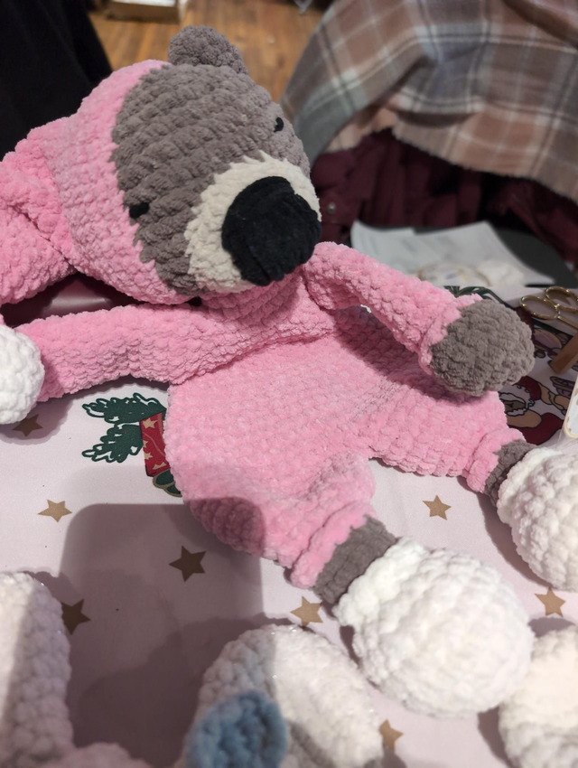 Doudou ours avec bonnet 