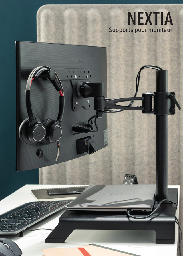 NEXTIA  MS-1 Support mobile de bureau inclinable et orientable