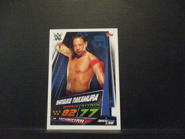 Shinsuke Nakamura - Smackdown Live Slam Attax Universe Original Trading Card #98