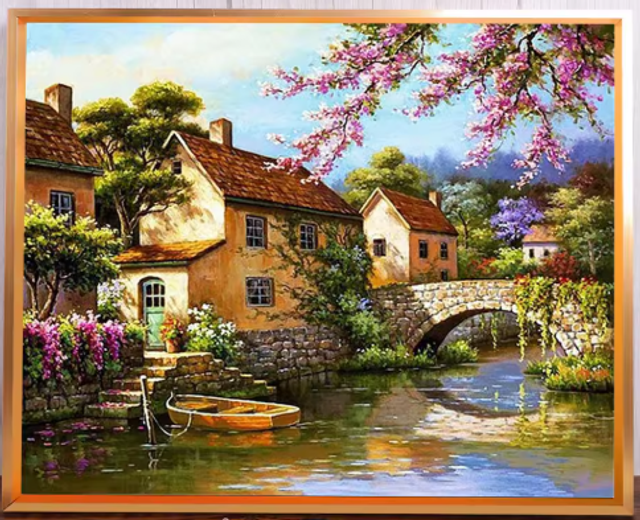 kit point de croix paysage