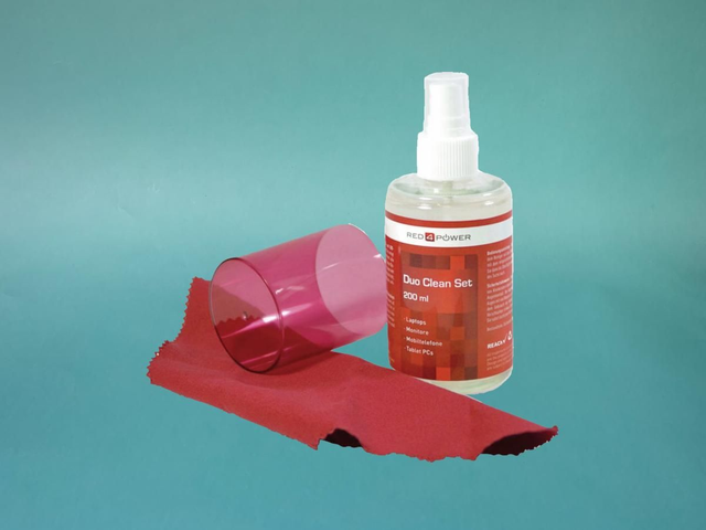 Bildschirmreiniger-Set RED4POWER 200ml+Tuch
