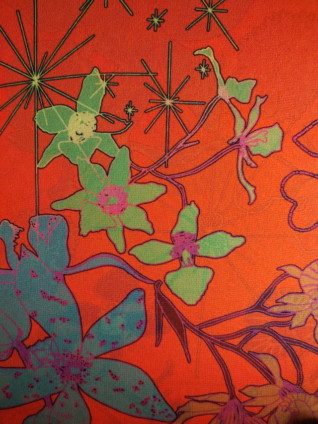 Orchidée Rouge. Carré