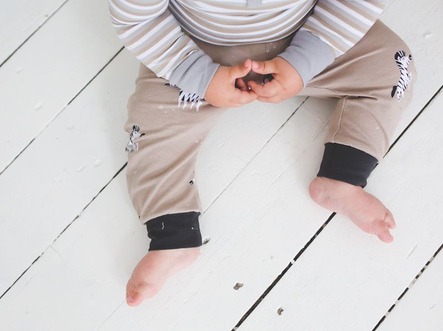 Baby pants zebra organic cotton