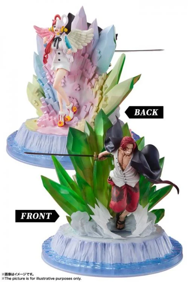 Shanks &amp; Uta - One Piece - Statua FiguartsZERO Extra Battle 24cm 🏴‍☠️🎤(Anche a rate! 👇)