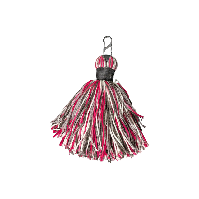 Red, Brown and White Mix Tassel