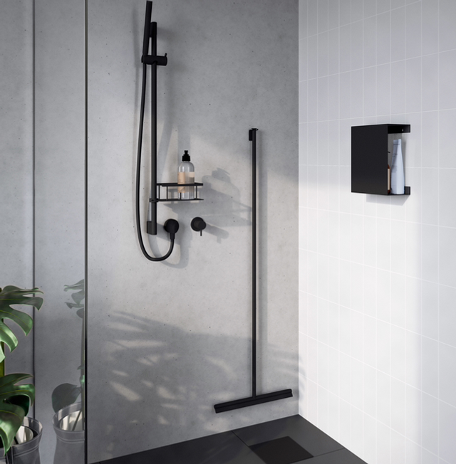 Bodenwischer inkl. dem selbstklebendem Halter