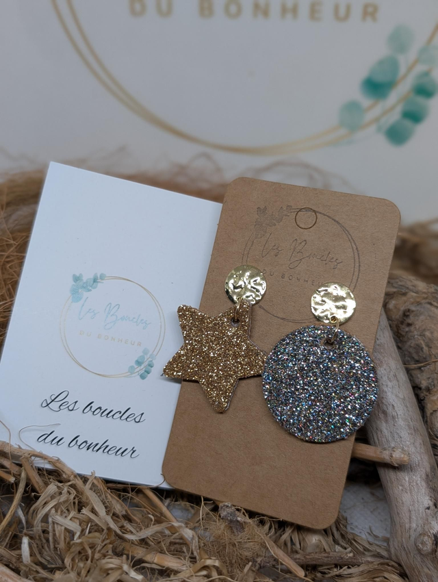 Boucles d&#039;oreilles Asymétrique ag181