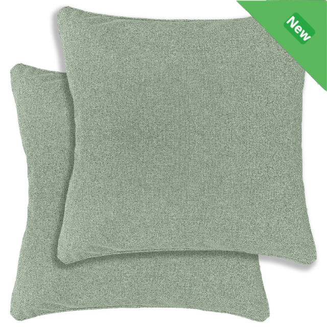 Enhanced Living Pair of Austin/Dallas Green Cushion Covers - Cases Only