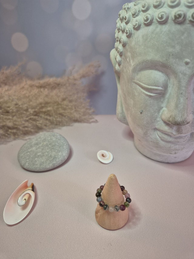 Bague ESSENTIA – Tourmaline Multicolore naturelle (Brésil)