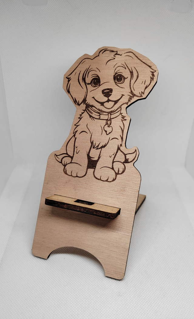 Support de téléphone chiot