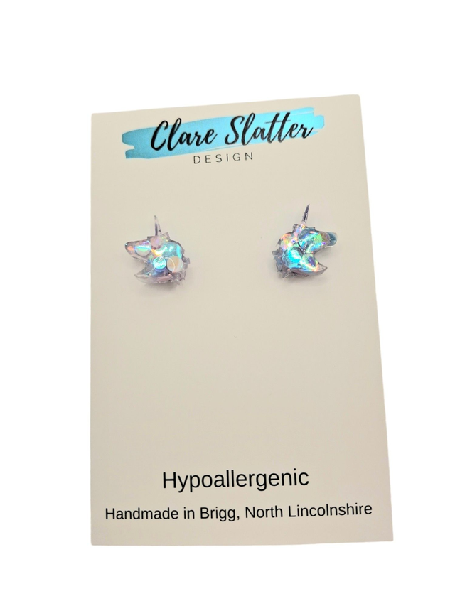 Unicorn stud earrings