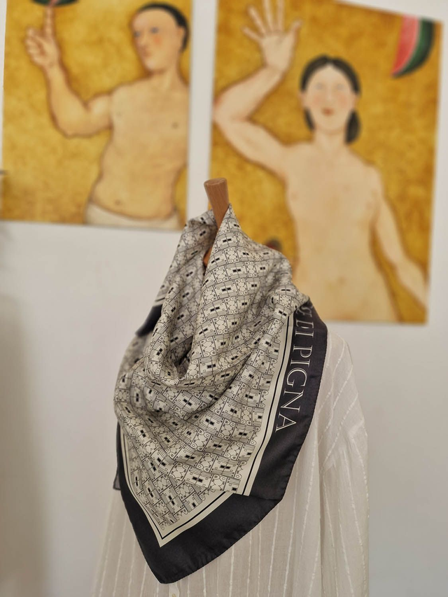 CARRÉ PIGNA BEIGE 90