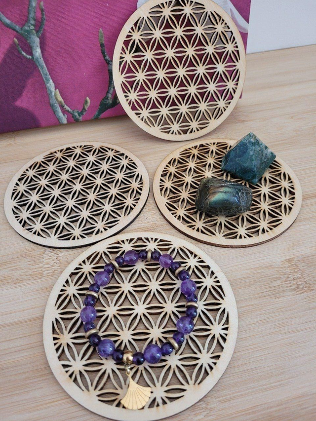 Fleur de vie en bois 