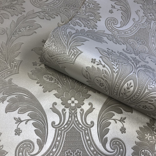 Amara Damask Gunmetal - Belgravia - 7372