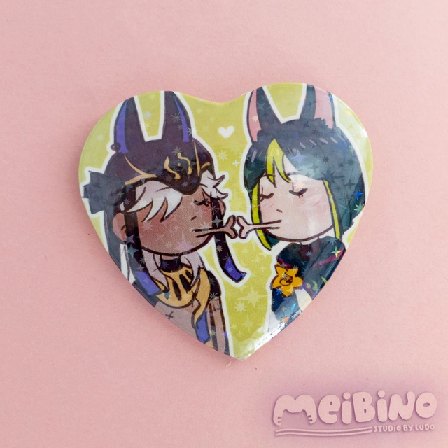 cyno x tighnari -  pin serduszko 