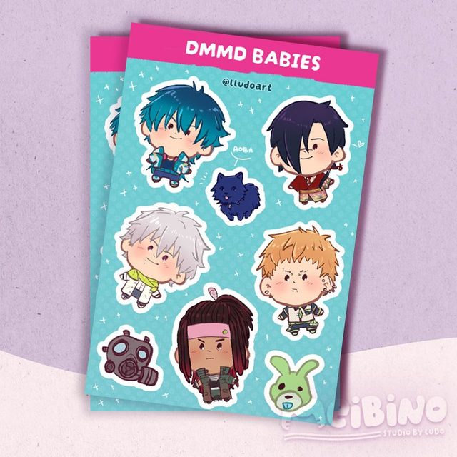 arkusz naklejek - dramatical murder