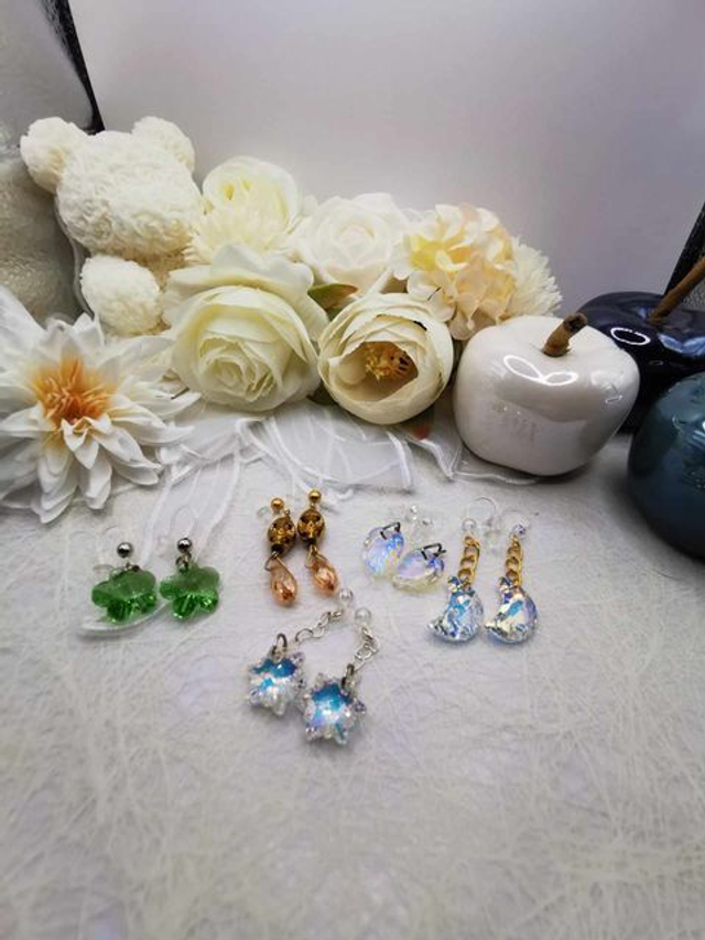 Boucles d'oreilles en cristaux Swarovski – Collection variée
