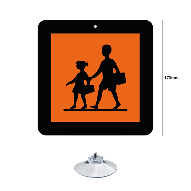 Placa PVC transporte de crianças (PACK de 2)