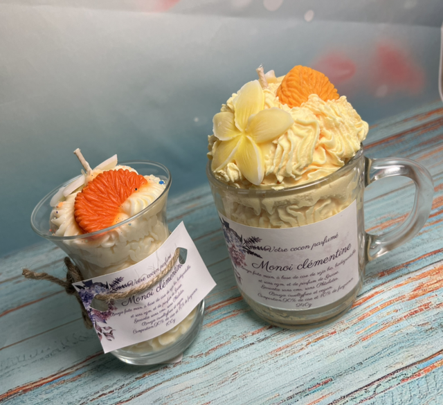 Bougie exquise monoi clémentine 