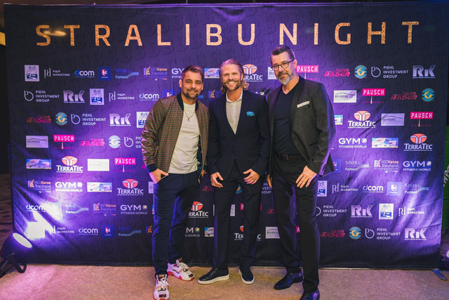 Sponsor Werbung auf der Werbewand für die Stralibu Night 28.6.2025 10 Jahres Party