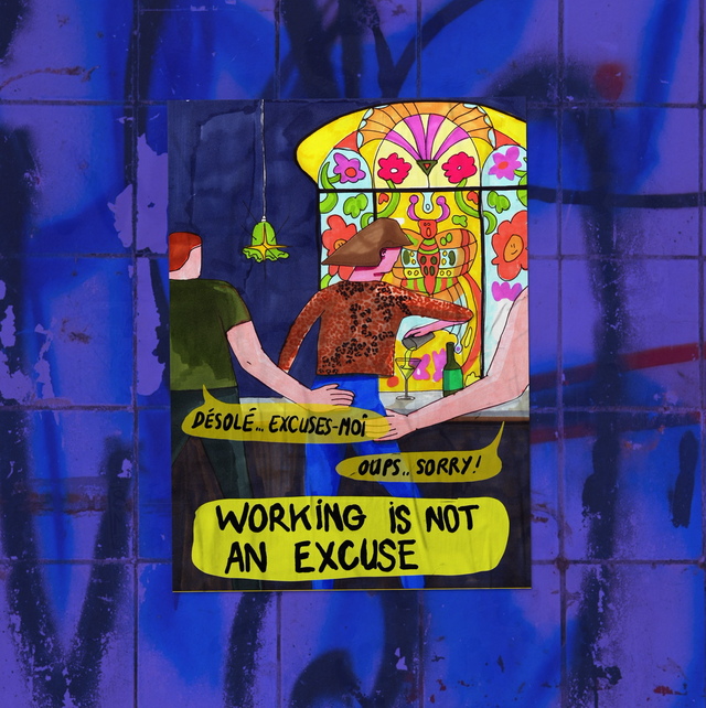 𝖂𝖔𝖗𝖐𝖎𝖓𝖌 𝖎𝖘 𝖓𝖔𝖙 𝖆𝖓 𝖊𝖝𝖈𝖚𝖘𝖊 (stickers)