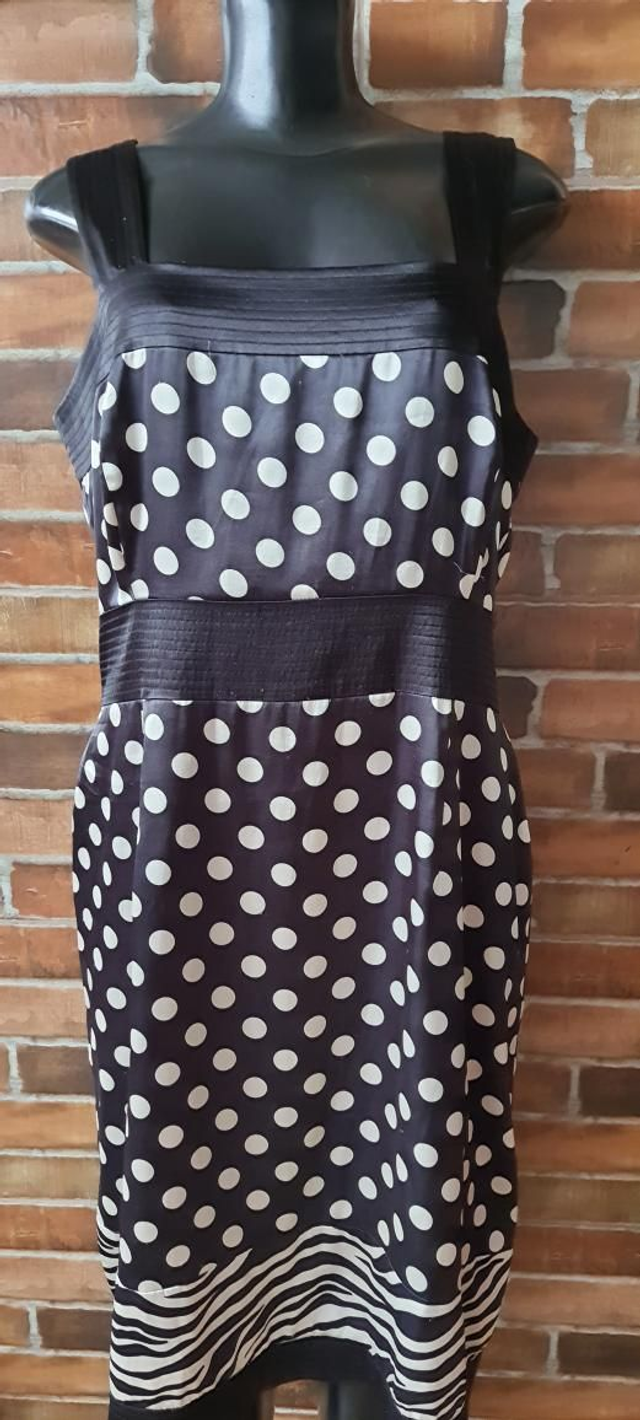 Vestido De Bolinha Tecido Cetim T/G