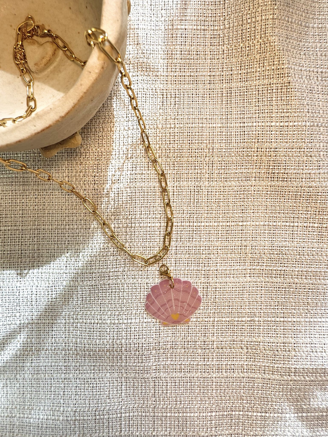 Collier Shell rose 🐚🩷