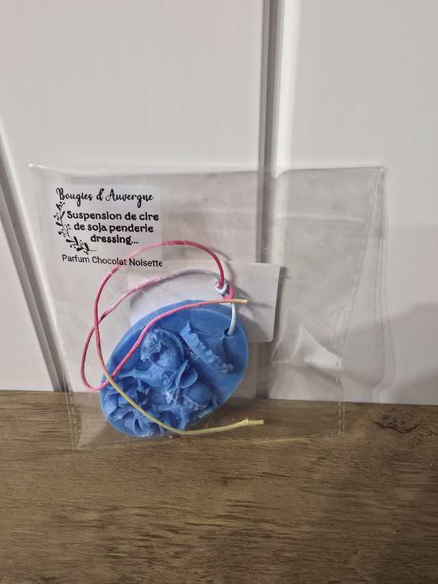 Suspension de cire de soja parfum chocolat noisette 