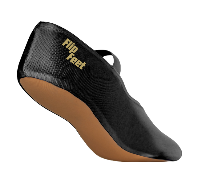 FlipFeet Black Trampoline Shoes - Adult Size