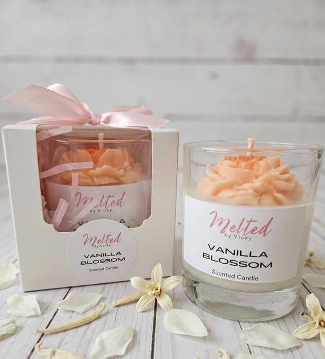 Vanilla Blossom Scented Candle 