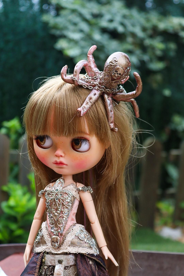 Ocean Queen outfit for Blythe and Pullip dolls