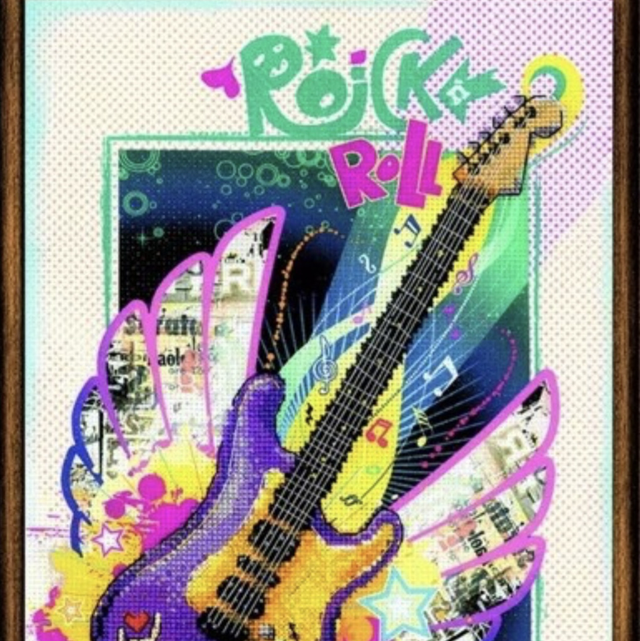 Rock &#039;n&#039; Roll Cross Stitch Kit by Riolis